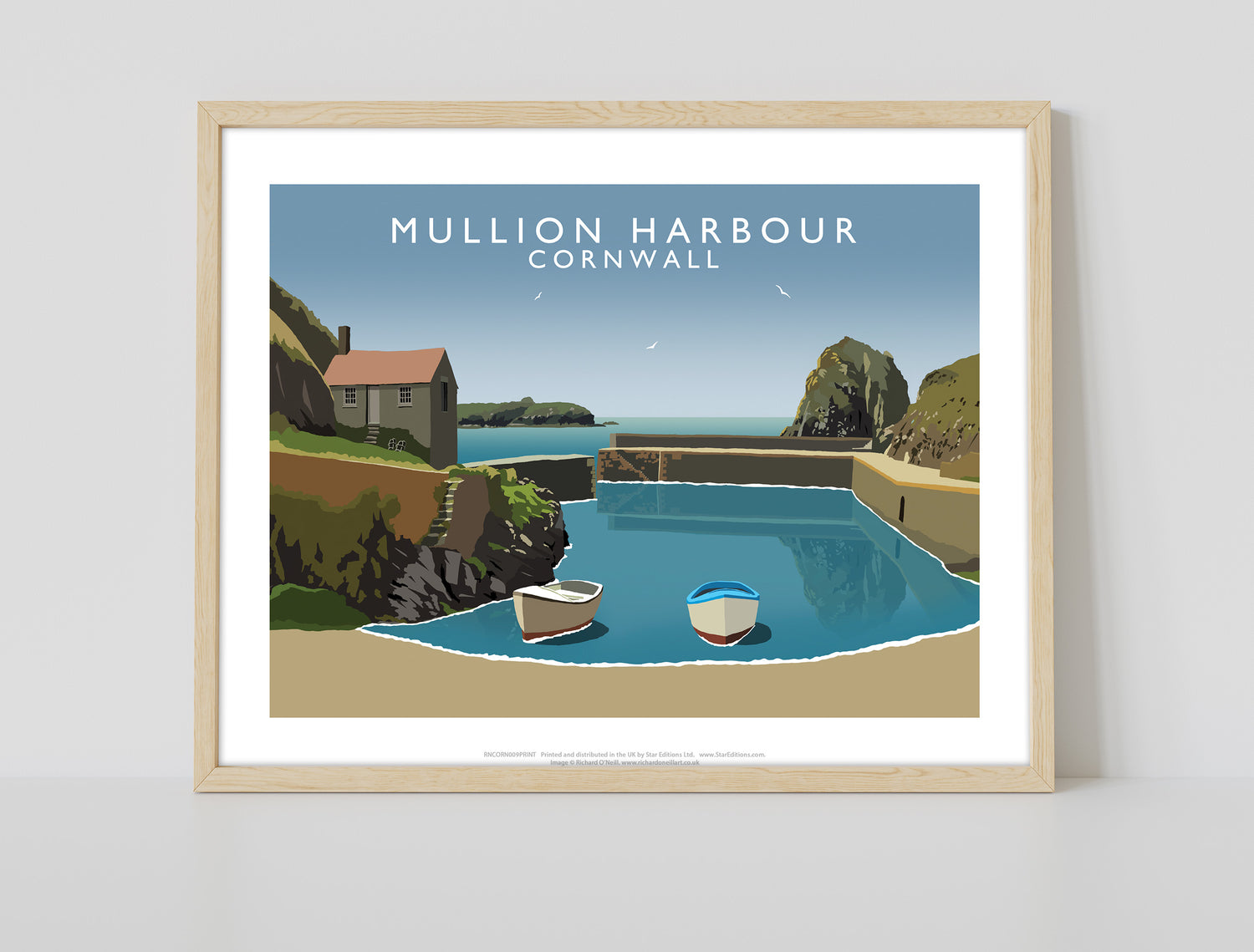 Mullion Harbour, Cornwall - Art Print