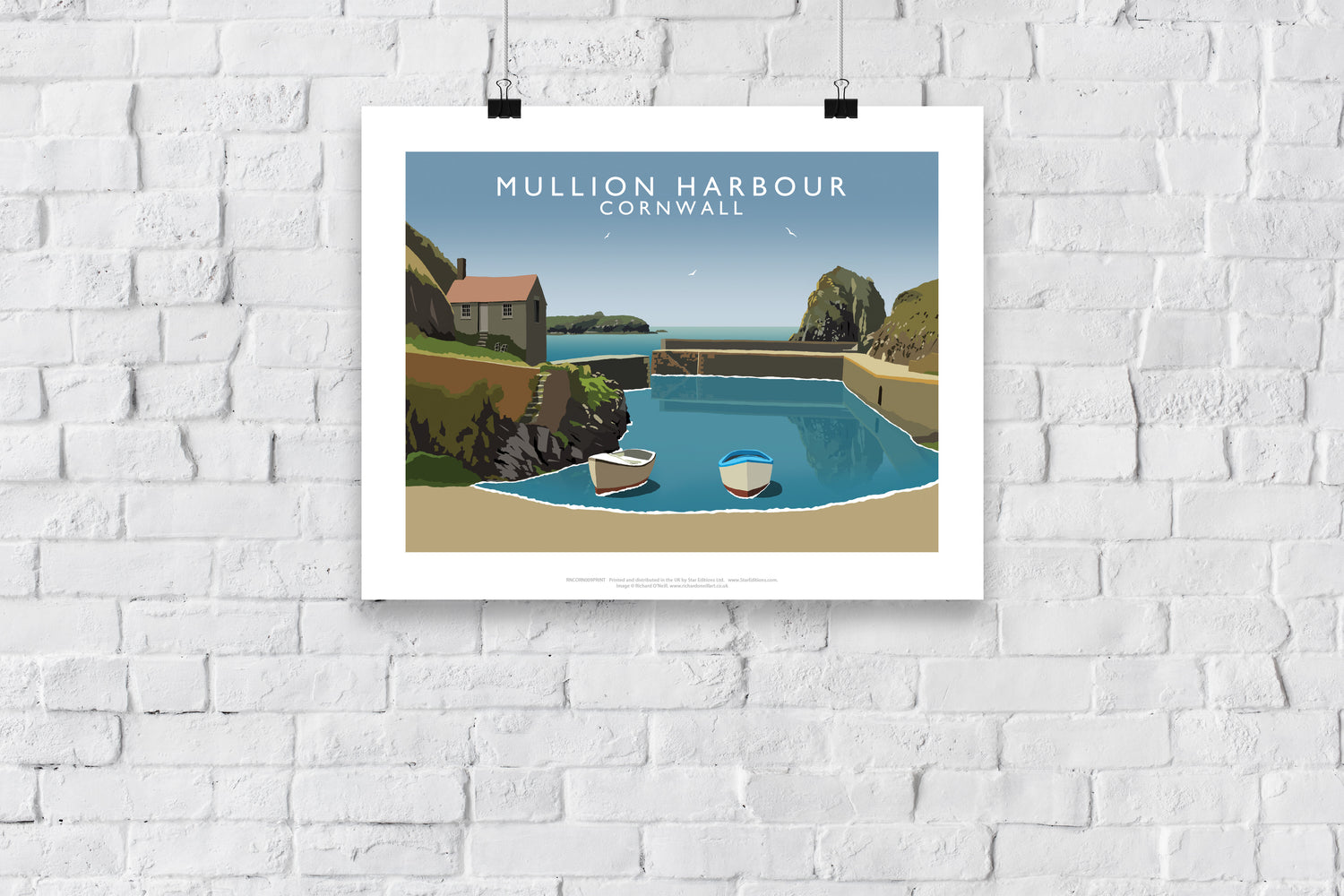 Mullion Harbour, Cornwall - Art Print