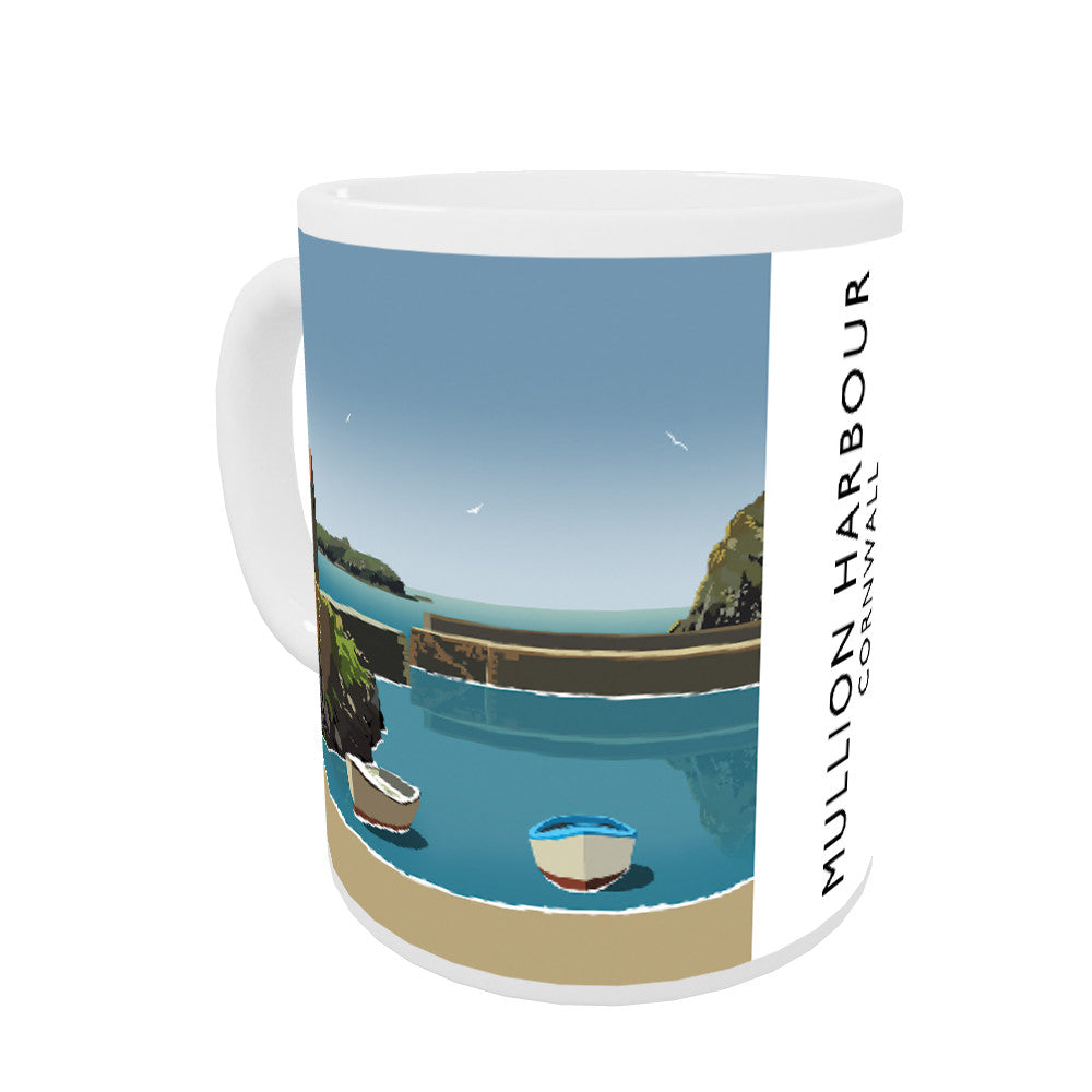 Mullion Harbour, Cornwall Coloured Insert Mug