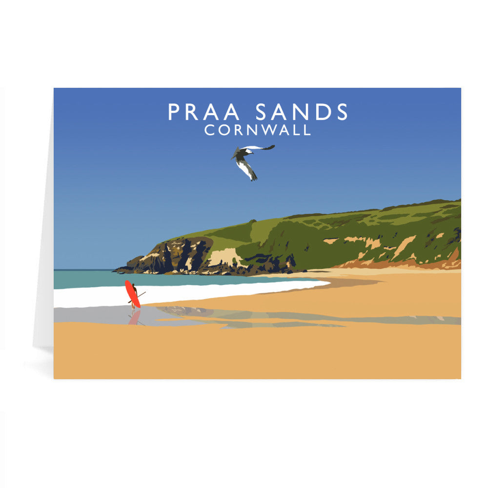 Praa Sands, Cornwall Greeting Card 7x5