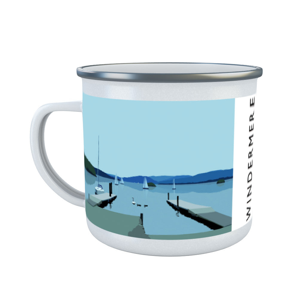 Windermere, Lake District Enamel Mug