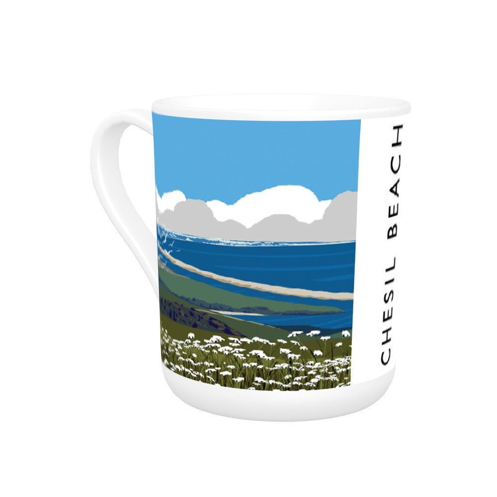 Chesil Beach, Dorset Bone China Mug