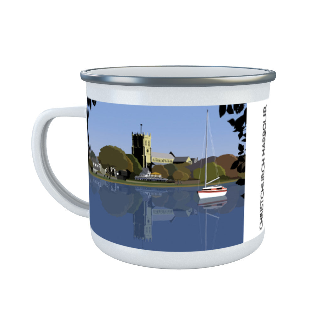 Christchurch Harbour, Dorset Enamel Mug