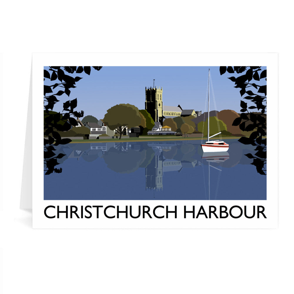 Christchurch Harbour, Dorset Greeting Card 7x5