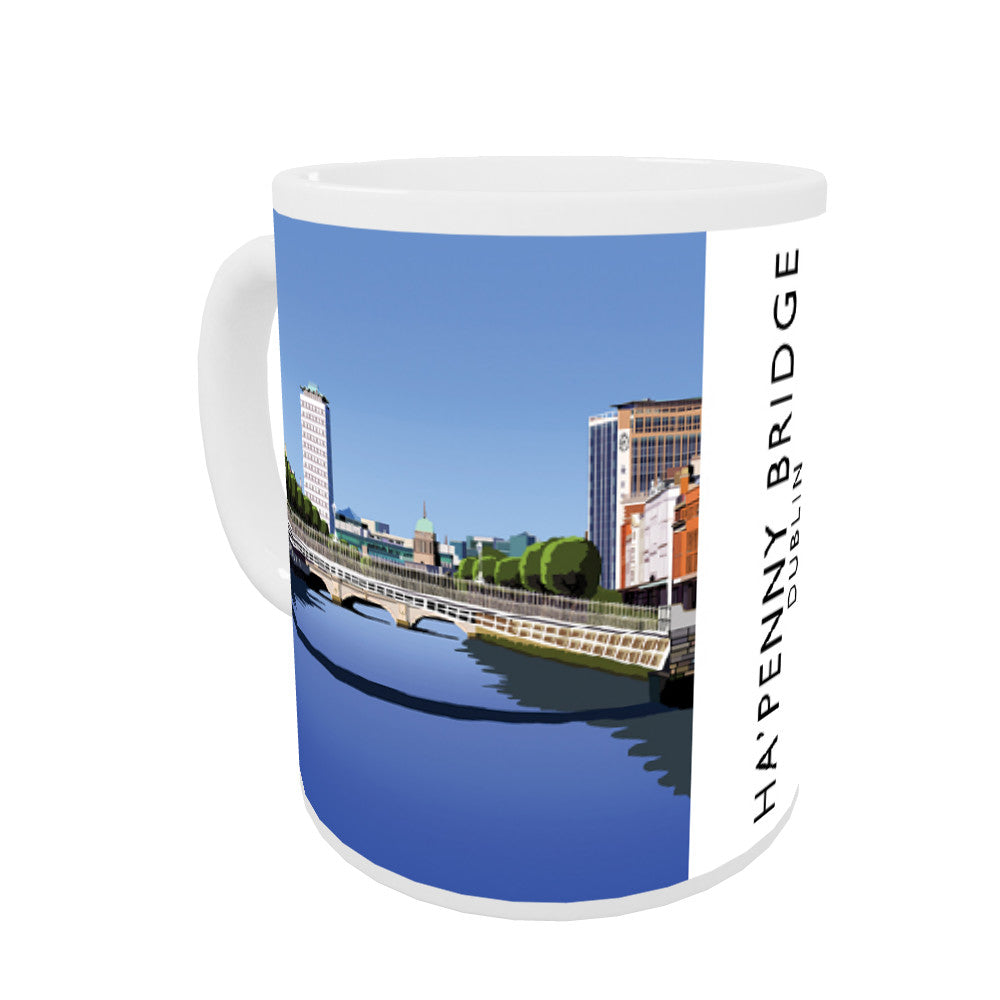 Ha'penny Bridge, Dublin, Ireland Coloured Insert Mug