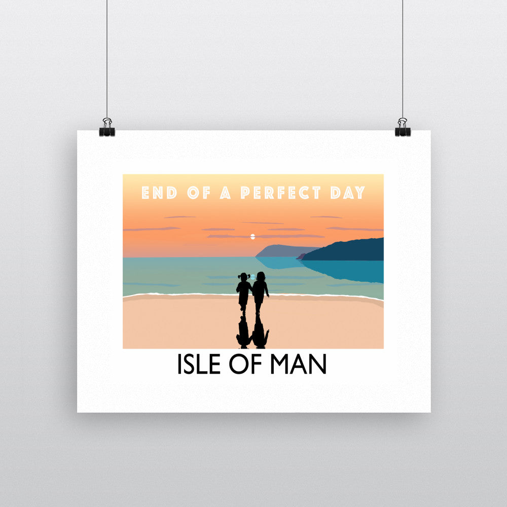 End of a perfect day, Isle of Man 90x120cm Fine Art Print