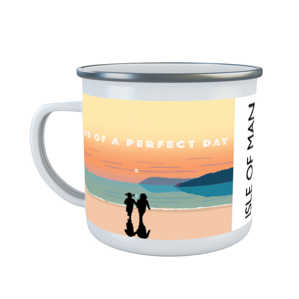 End of a perfect day, Isle of Man Enamel Mug