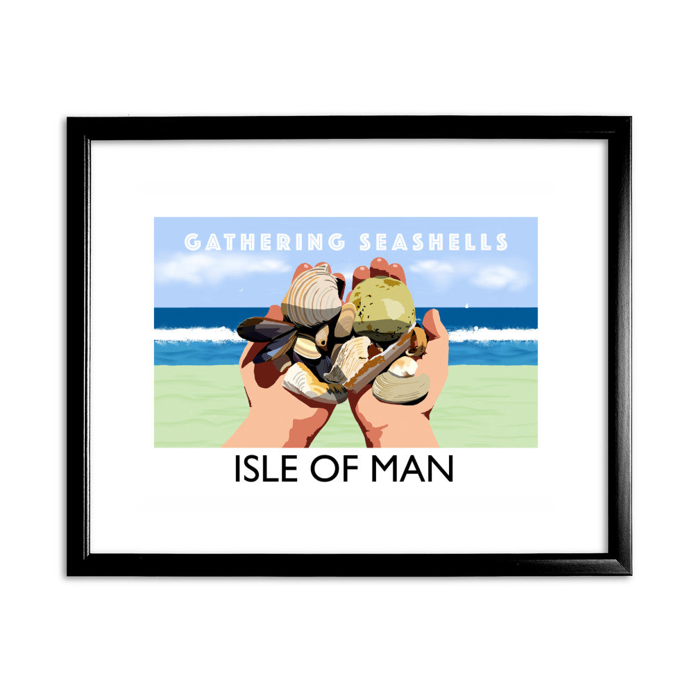 Gathering Seashells, Isle of Man - Art Print