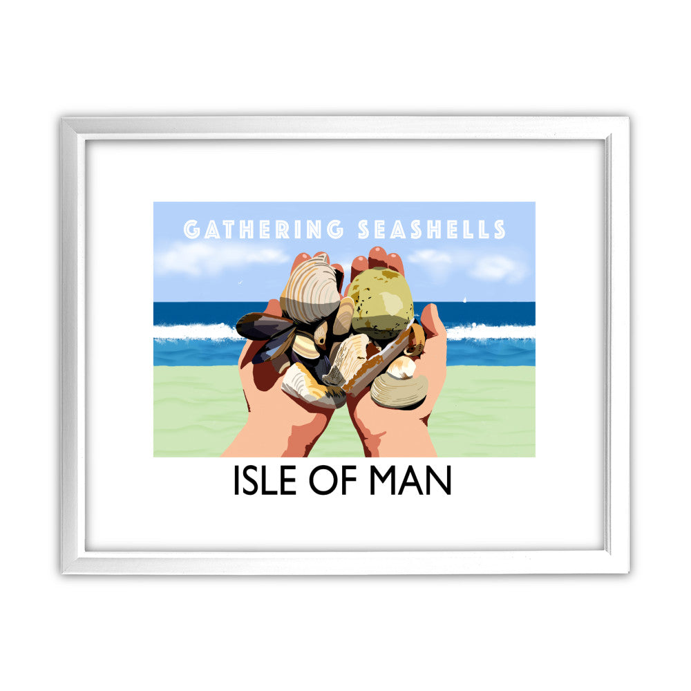 Gathering Seashells, Isle of Man - Art Print