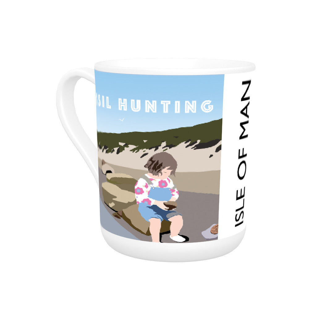 Fossily Hunting, Isle of Man Bone China Mug