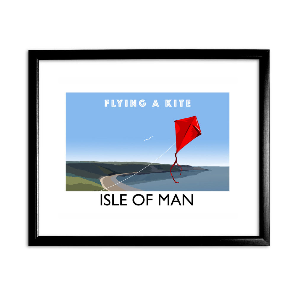 Flying A Kite, Isle of Man - Art Print