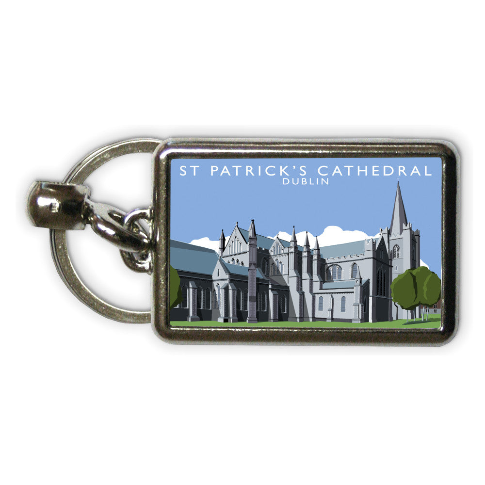 St Patrick's Cathedral, Dublin, Ireland Metal Keyring