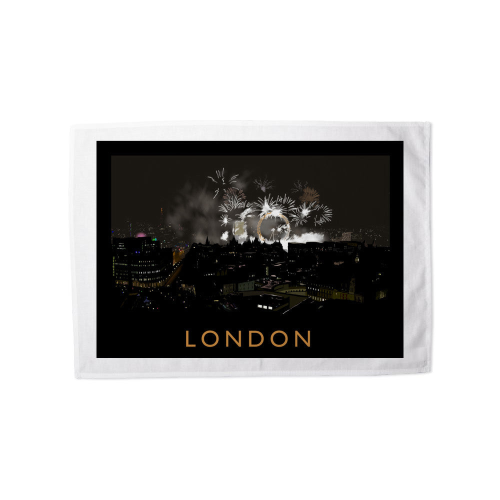 London at night Tea Towel