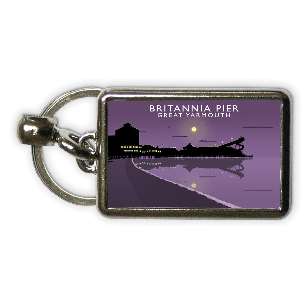 Britannia Pier, Great Yarmouth, Norfolk Metal Keyring