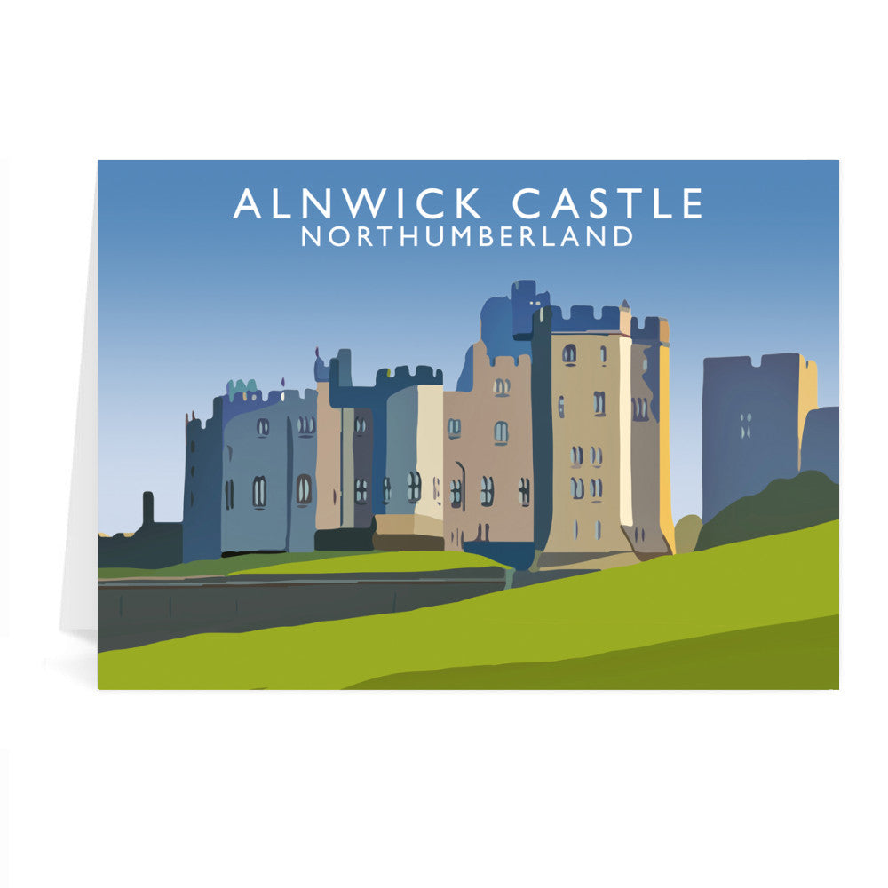 Alnwick Castle, Northumberland Greeting Card 7x5