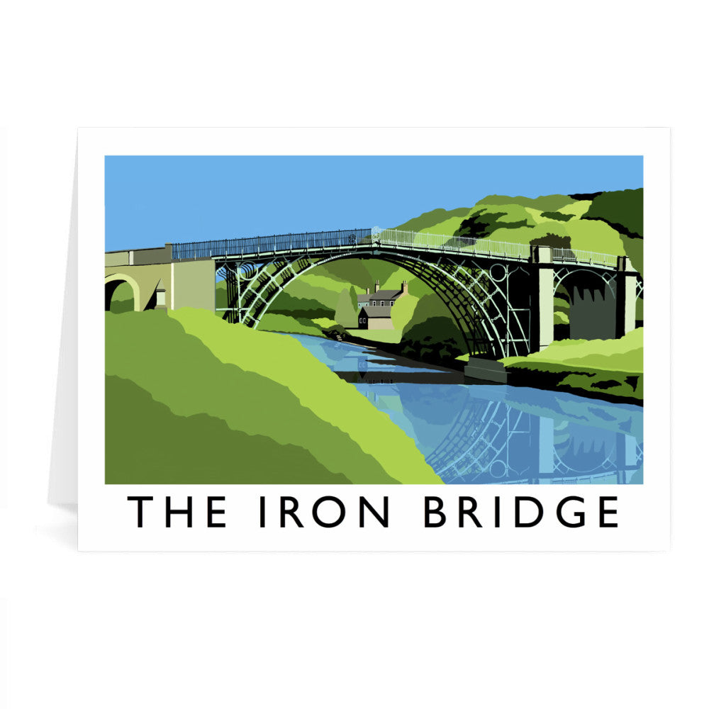 The Iron Bridge, Telford Greeting Card 7x5