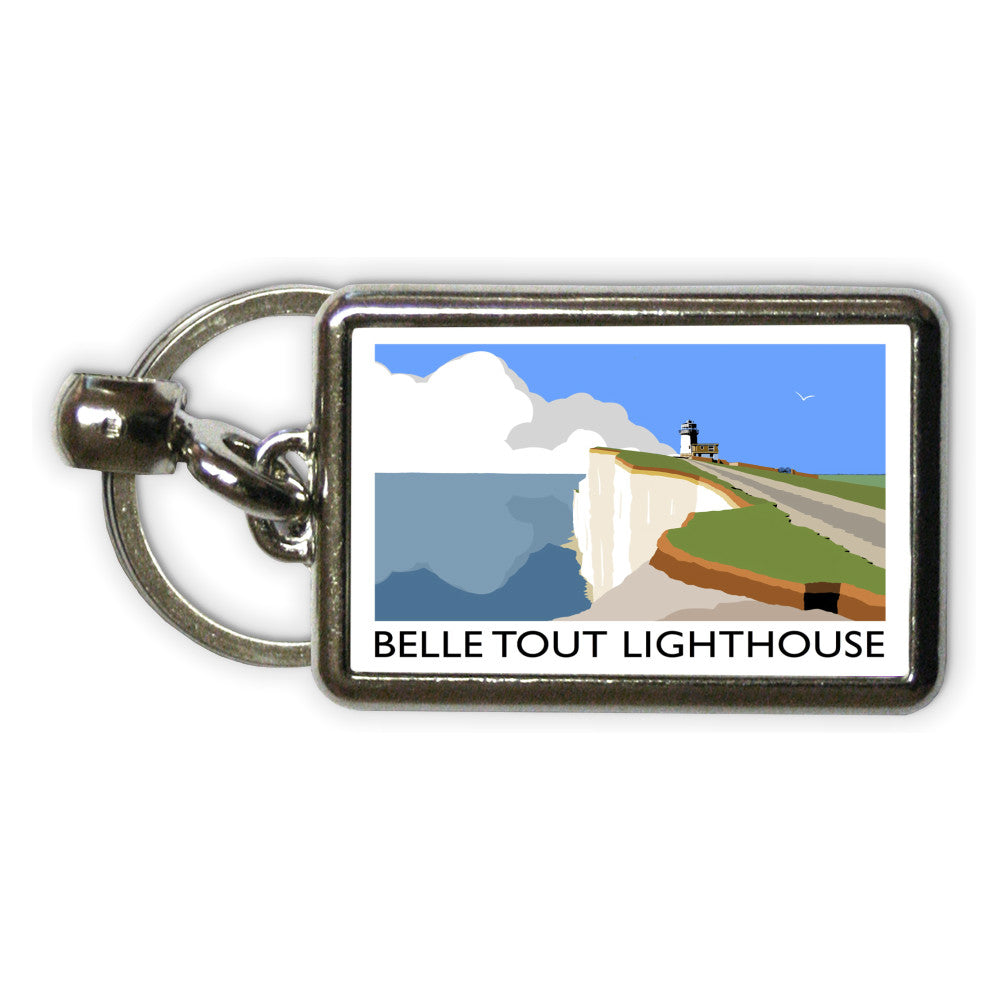 Belle Tout Lighthouse, Sussex Metal Keyring