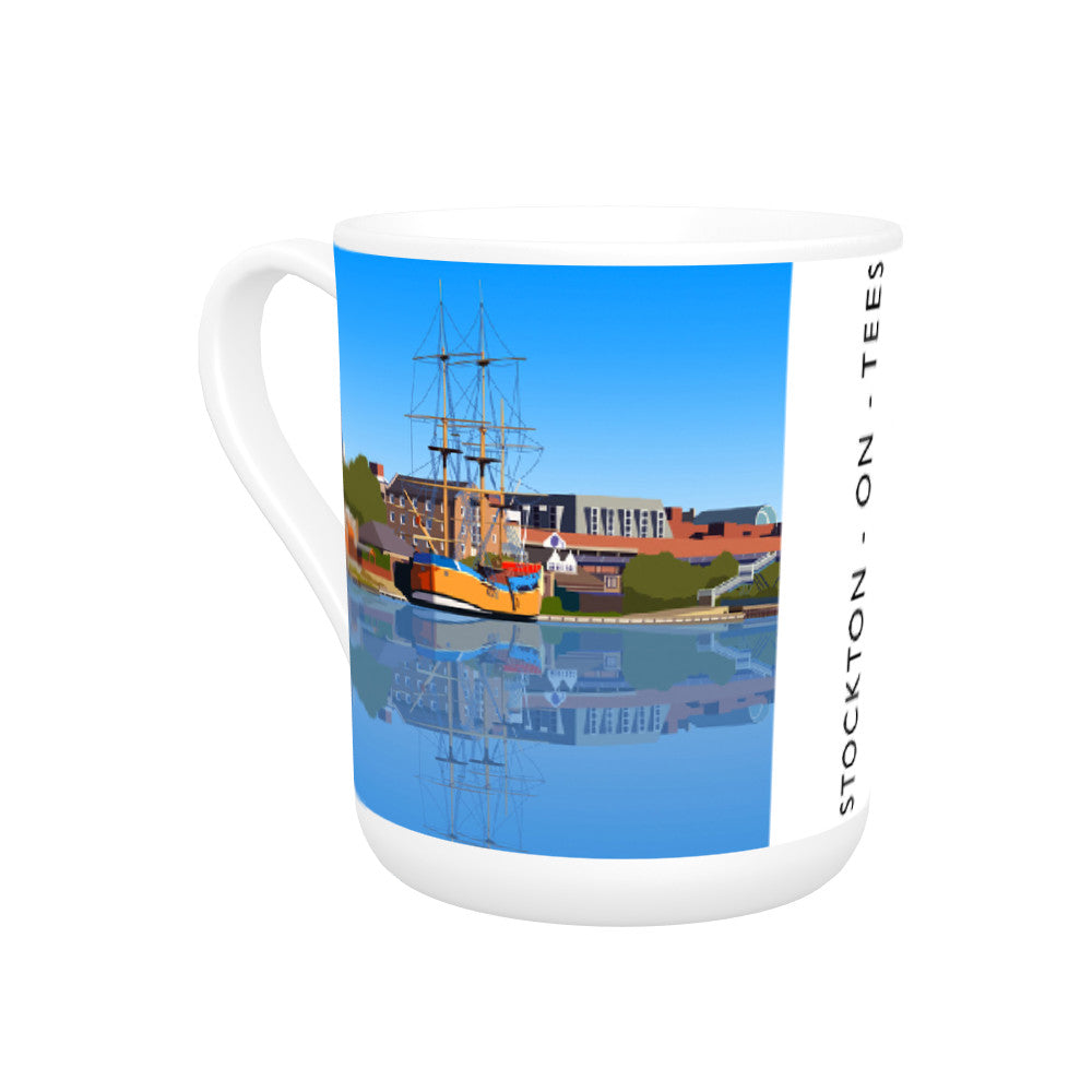 Stockton-on-Tees, County Durham Bone China Mug