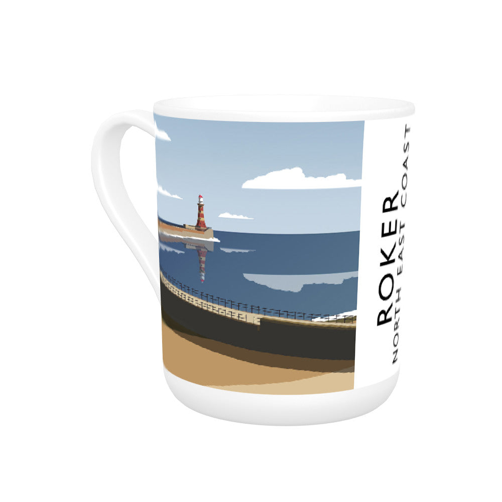 Roker, North East Coast Bone China Mug