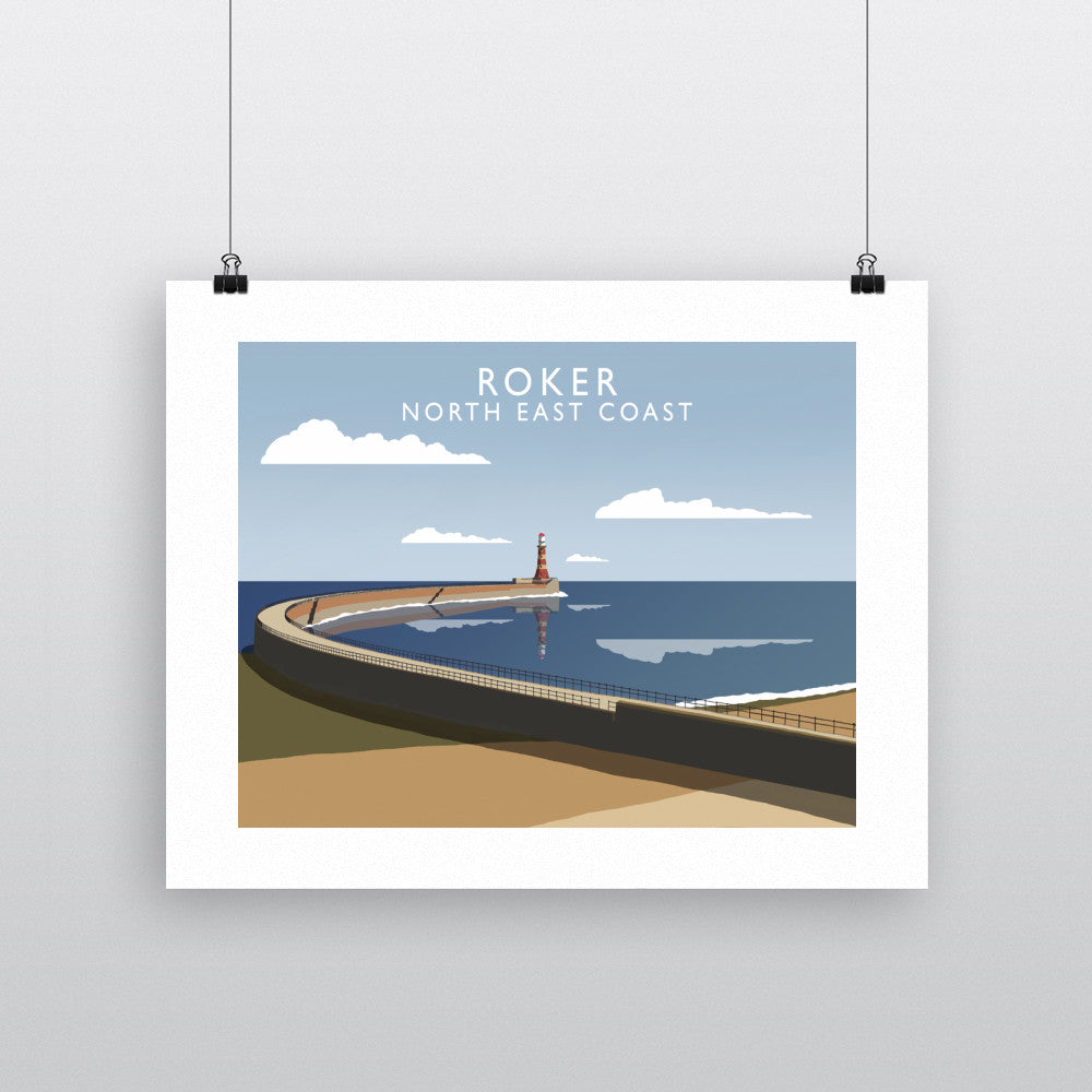 Roker, North East Coast 90x120cm Fine Art Print