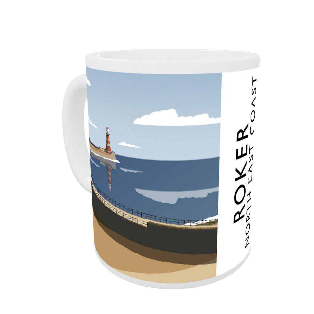 Roker, North East Coast Coloured Insert Mug