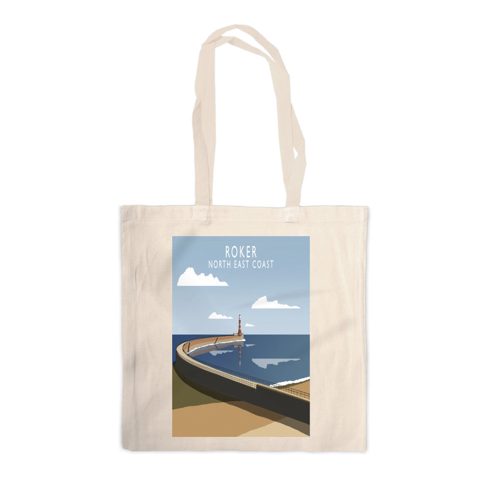 Roker, North East Coast Canvas Tote Bag