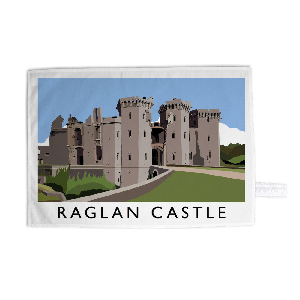 Ragland Castle, Wales Tea Towel