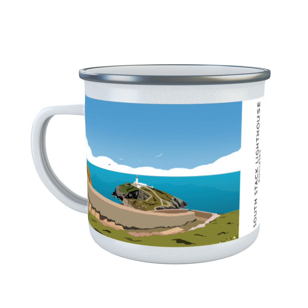 South Stack Lighthouse, Anglesey, Wales Enamel Mug