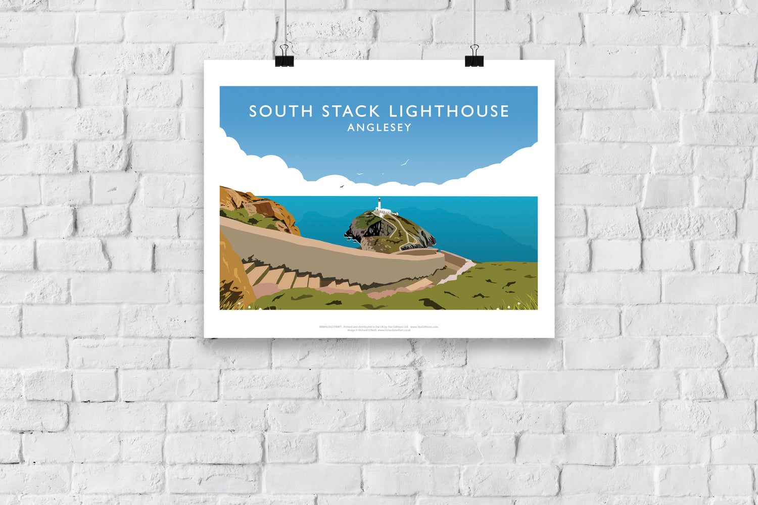 South Stack Lighthouse, Anglesey, Wales - Art Print