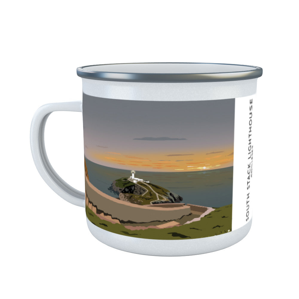 South Stack Lighthouse, Anglesey, Wales Enamel Mug