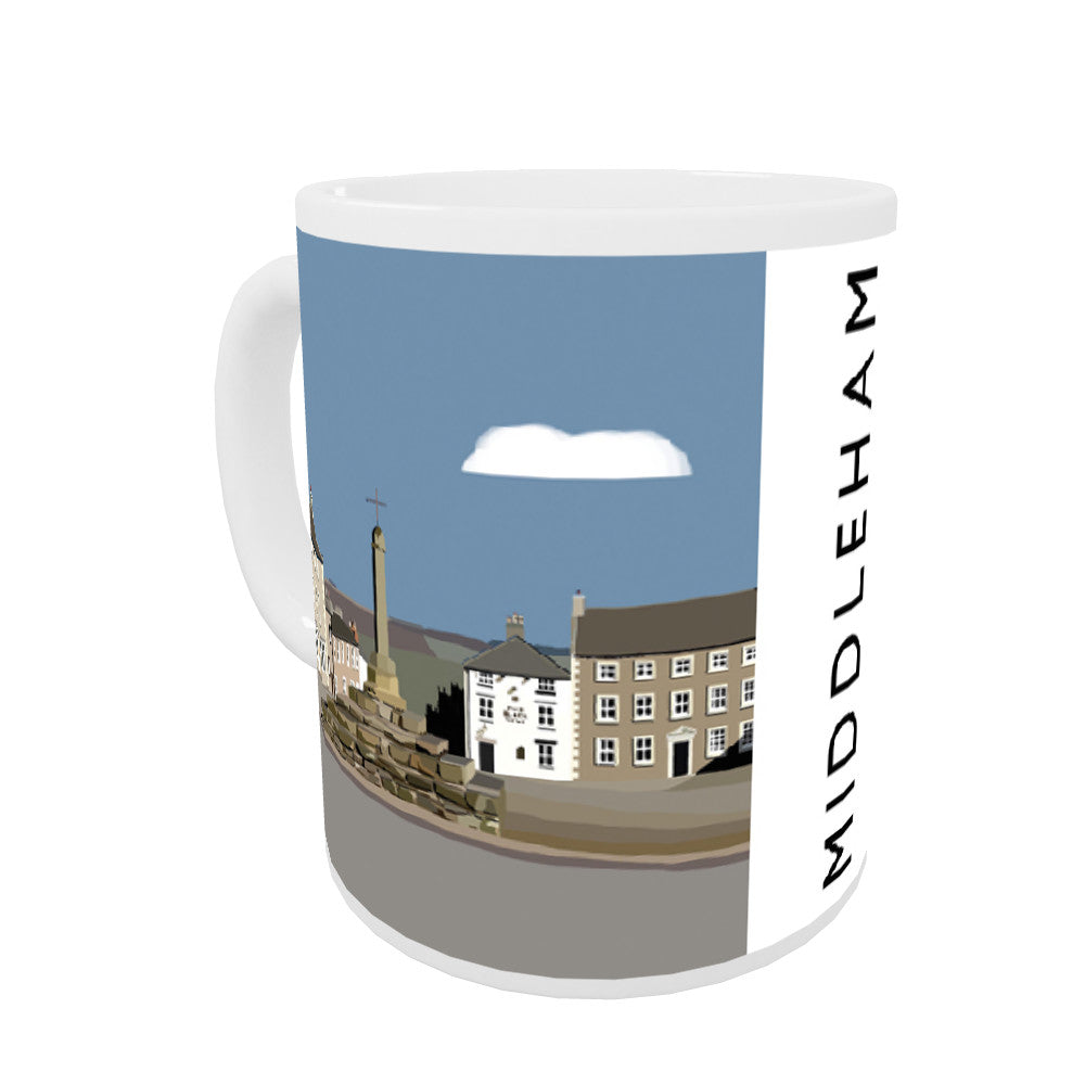 Middleham, Yorkshire Coloured Insert Mug