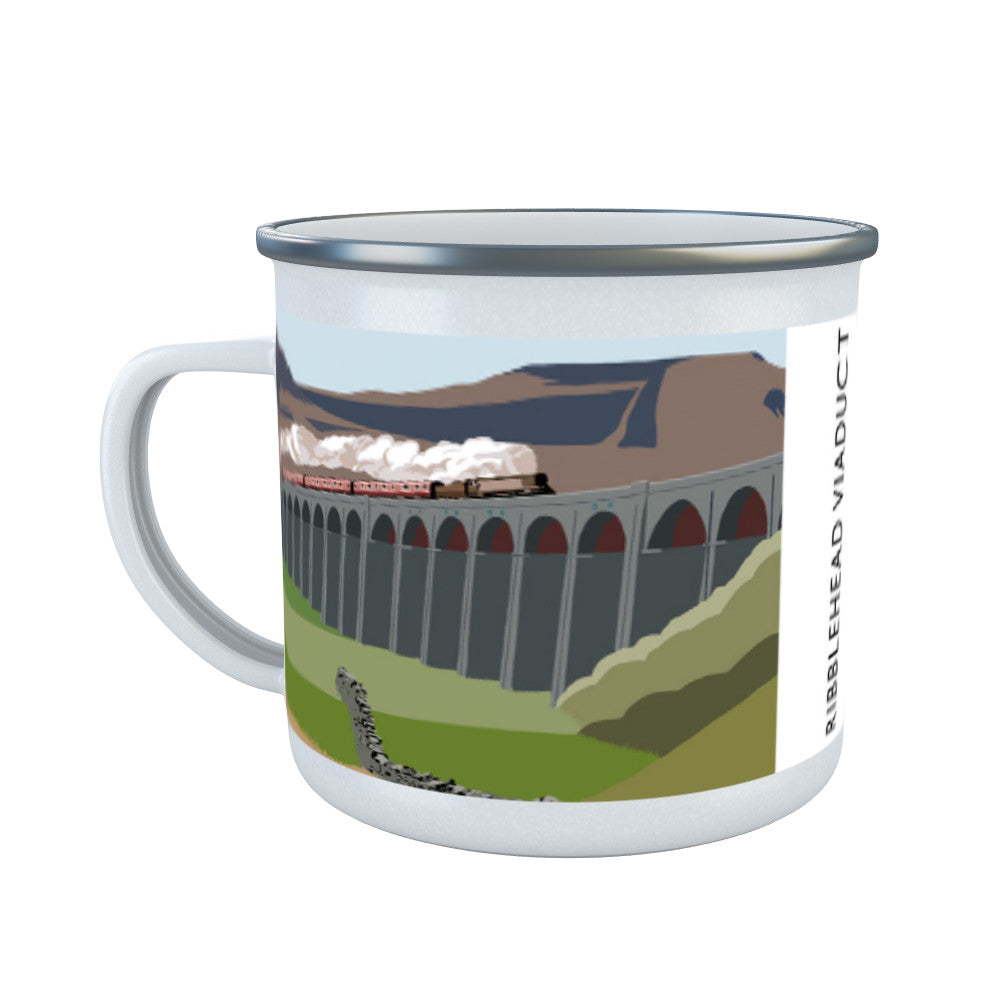 The Ribblehead Viaduct, Yorkshire Enamel Mug