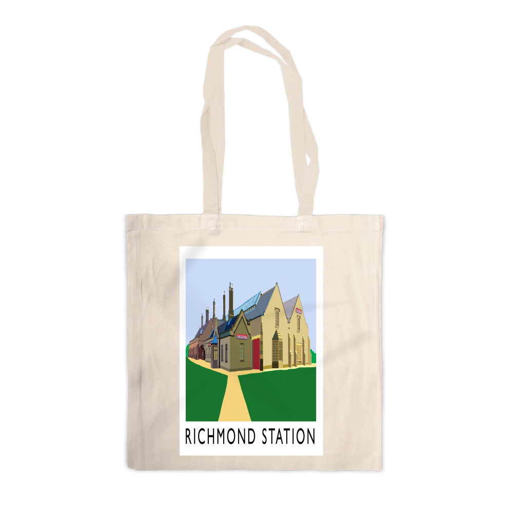 Richmond Station, Yorkshire Canvas Tote Bag