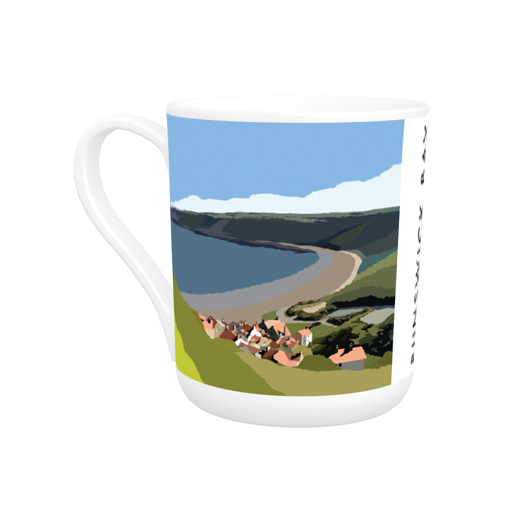 Runswick Bay, Yorkshire Bone China Mug