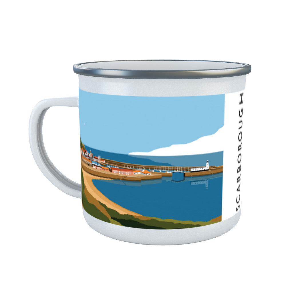 Scarborough, Yorkshire Enamel Mug