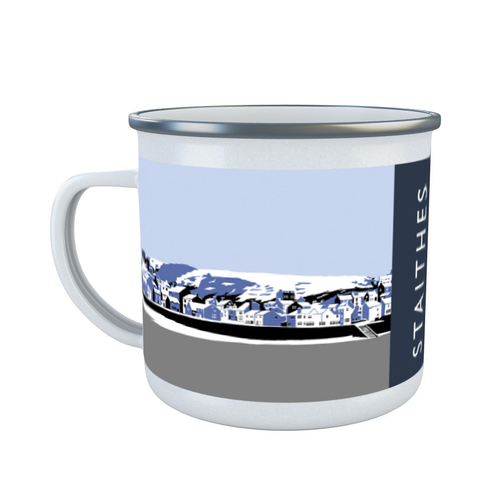 Staithes, Yorkshire Enamel Mug