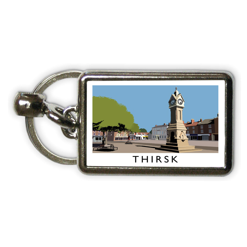 Thirsk, Yorkshire Metal Keyring