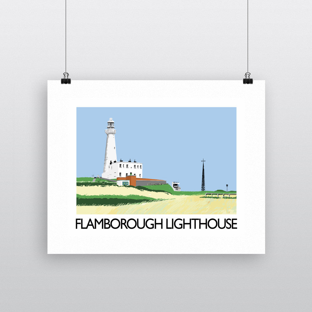 Flamborough Lighthouse, Yorkshire - Art Print