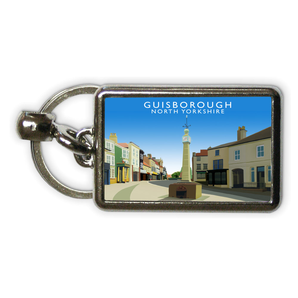 Guisborough, North Yorkshire Metal Keyring