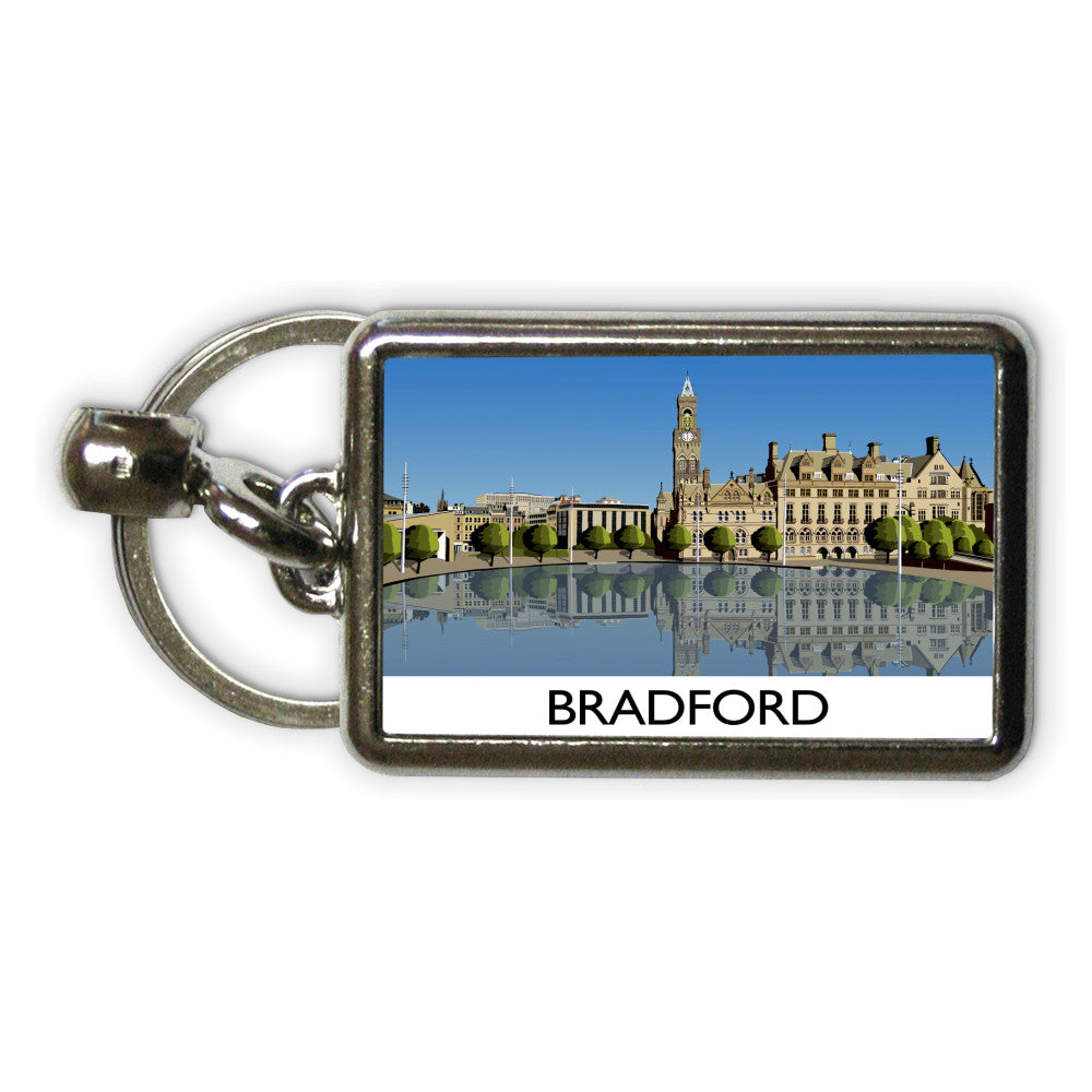 Bradford, West Yorkshire Metal Keyring