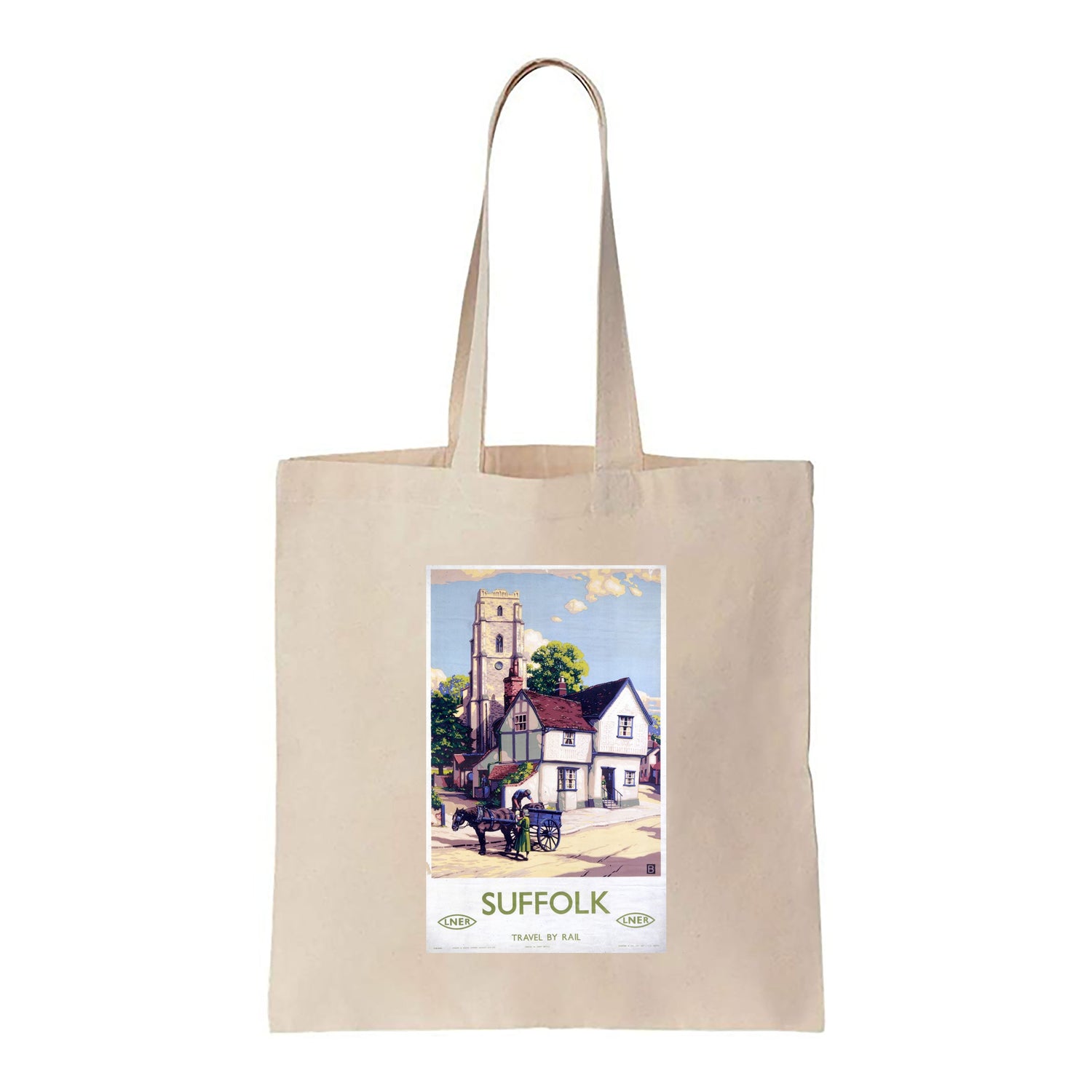 Suffolk Travel By Rail LNER - Canvas Tote Bag