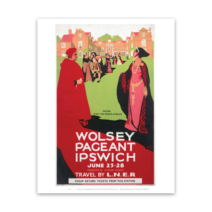 Wolsey Pageant Ipswich - Travel by LNER Art Print