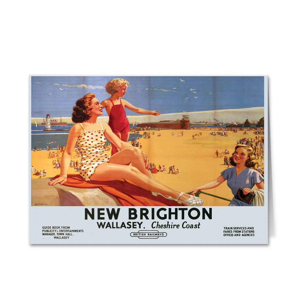 New Brighton Wallasey - on the Cheshire Coast Greeting Card