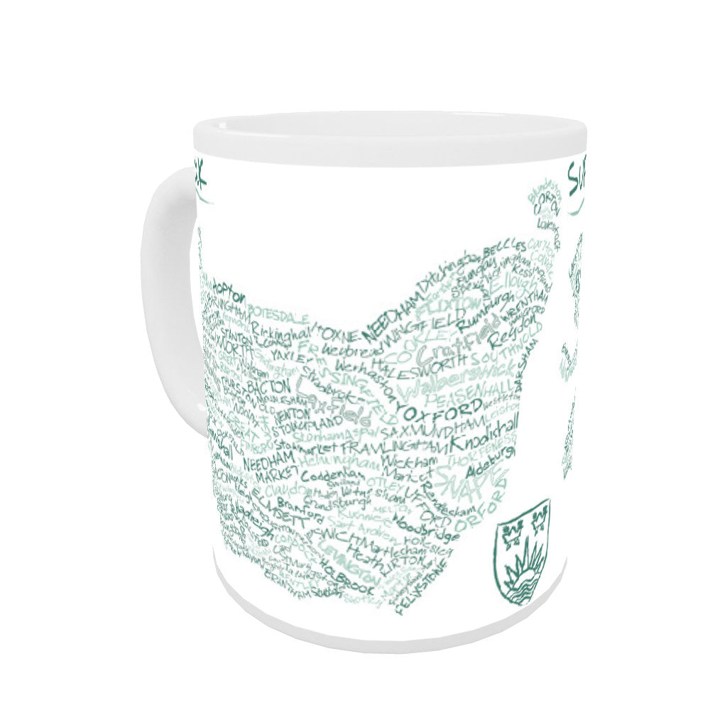 County Map of Suffolk, Mug