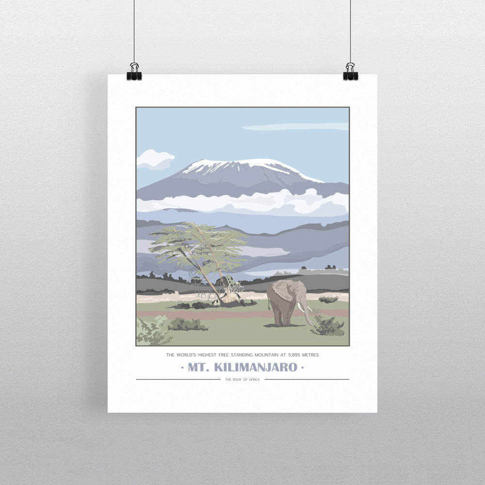 Mount Kilimanjaro, - Art Print