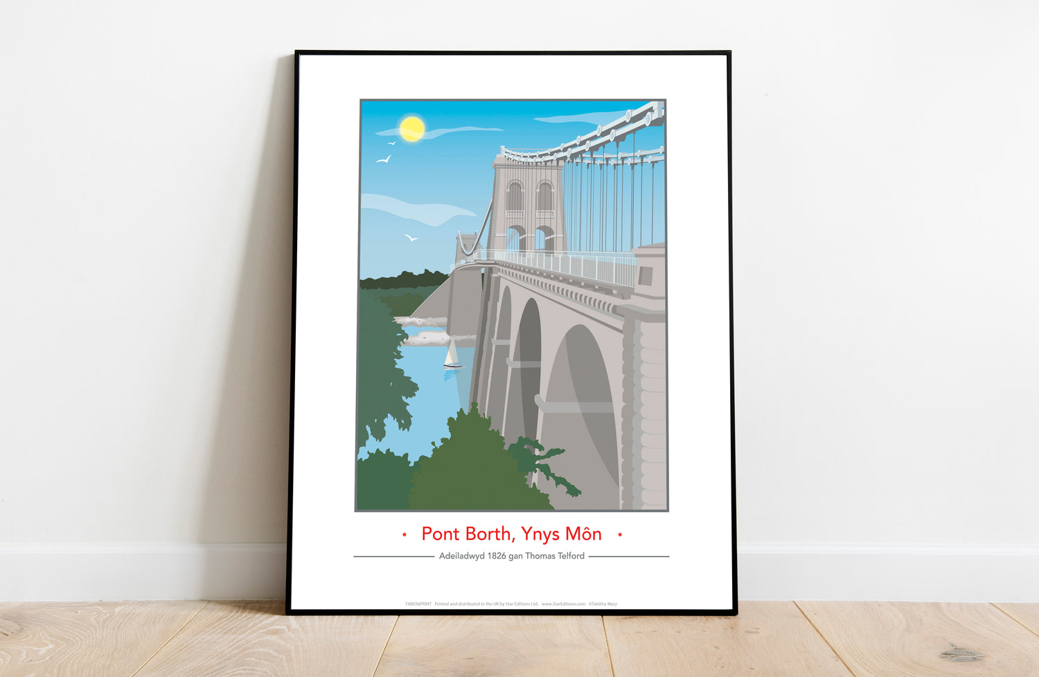 Pont Borth, Ynys Mon - Art Print