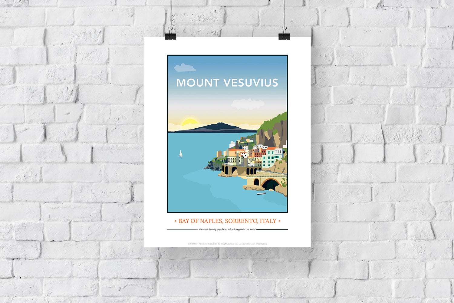 Mount Vesuvius, Italy - Art Print