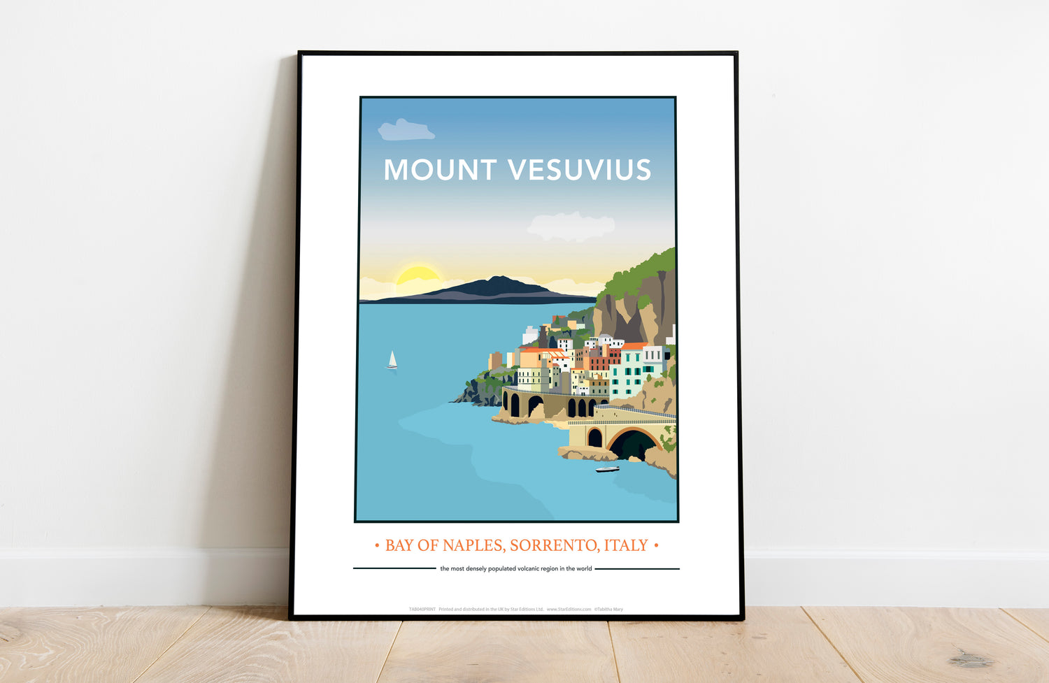 Mount Vesuvius, Italy - Art Print