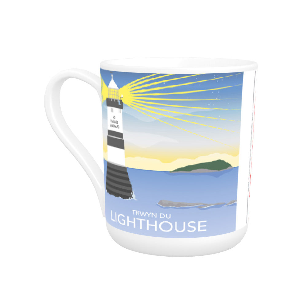 Trwyn Du Lighthouse, Isle of Anglesey Bone China Mug