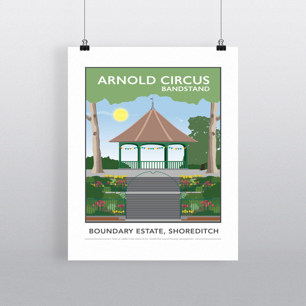 Arnold Circus Bandstand, Shoreditch, London - Art Print